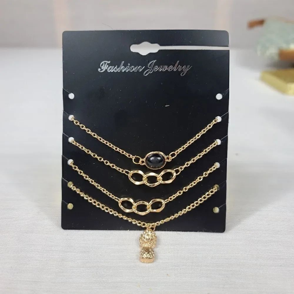 PINEAPPLE AND BLACK STONE Infinity BRACELET - Picture 9 of 15